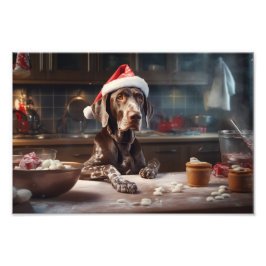 Duitse kortharige pointer kerstkoekjes foto afdruk