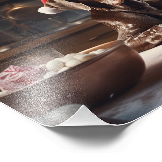 Duitse kortharige pointer kerstkoekjes foto afdruk (Hoek)