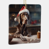 Duitse kortharige pointer kerstkoekjes keramisch ornament (Rechts)