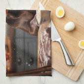 Duitse kortharige pointer kerstkoekjes theedoek (Quarter Fold)