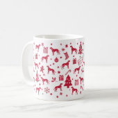 Duitse Kortharige Pointer kerstontwerp Koffiemok (Voorkant links)