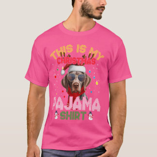 Duitse Kortharige Pointer Kerstpyjama Xmas M T-shirt