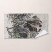 Duitse kortharige pointer liefhebbers bad handdoek (Handdoek)