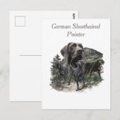 Duitse kortharige pointer liefhebbers briefkaart (Voorkant / Achterkant)