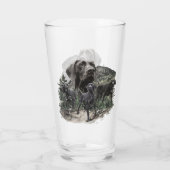 Duitse kortharige pointer liefhebbers glas (Achterkant)
