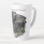 Duitse kortharige pointer liefhebbers latte mok (Rechterhoek)