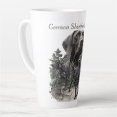 Duitse kortharige pointer liefhebbers latte mok (Linkerhoek)