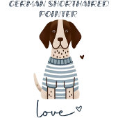Duitse Kortharige Pointer Love T-shirt