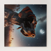 Duitse Kortharige Pointer met in de hoofdrol Night Legpuzzel (Horizontaal)