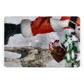 Duitse kortharige pointer met Kerstmis Magneet (Horizontaal)