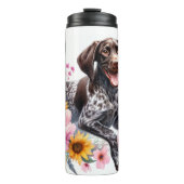 Duitse Kortharige Pointer Mom Bewerkbaar Thermosbeker (Voorkant)