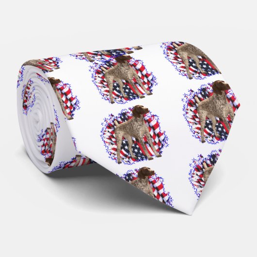 Duitse kortharige pointer patriot stropdas (Opgerold)