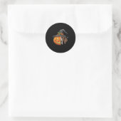 Duitse Kortharige Pointer Pumpkin Jack O Lantern Ronde Sticker (Tas)