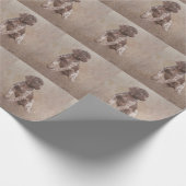 Duitse kortharige pointer puppy cadeaupapier (Hoek)