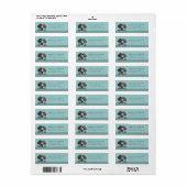 Duitse kortharige pointer retour adreslabels etiket (Full Sheet)
