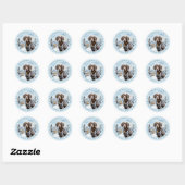 Duitse kortharige pointer ronde Stickers (Vel)