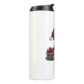 Duitse Kortharige Pointer Santa Hat Christmas GSP Thermosbeker (Gedraaid links)