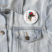 Duitse kortharige pointer Santa Paws Ronde Button 5,7 Cm (In situ)