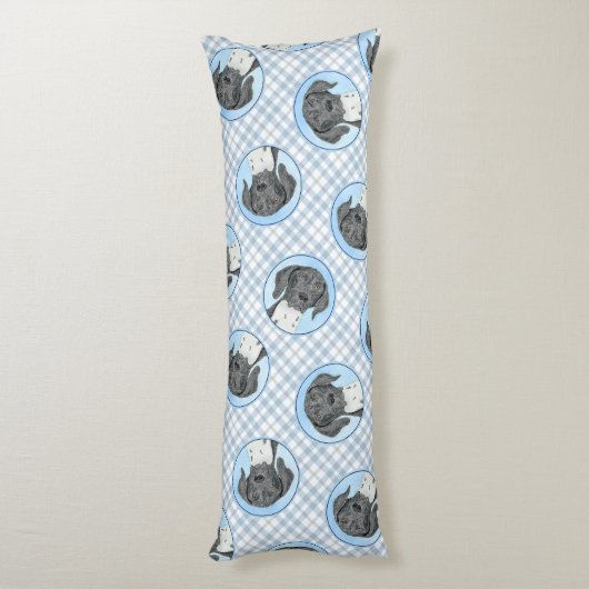 Duitse Kortharige Pointer Schilderen Originele Kun Lichaamskussen (Achterkant (Verticaal))