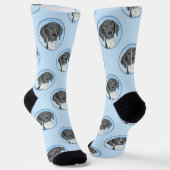 Duitse Kortharige Pointer Schilderen Originele Kun Sokken (Gebogen)