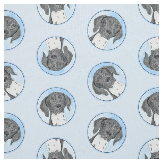 Duitse Kortharige Pointer Schilderen Originele Kun Stof (Swatch)