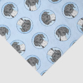 Duitse Kortharige Pointer Schilderen Originele Kun Tissuepapier (Detail)