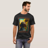 Duitse kortharige pointer schilderen Zonnebloem Fl T-shirt (Voorkant volledig)