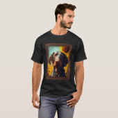 Duitse kortharige pointer schilderen Zonnebloem Fl T-shirt (Voorkant volledig)
