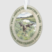 Duitse kortharige pointer sticker ornament (voorkant)