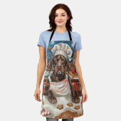 Duitse kortharige pointer vakantie bakken: feestel schort (Gedragen)