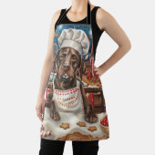 Duitse kortharige pointer vakantie bakken: feestel schort (Insitu)