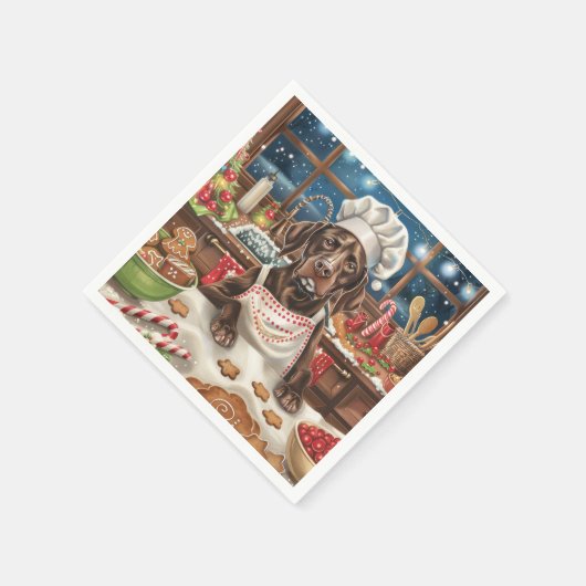 Duitse kortharige pointer vakantie bakken: feestel servet (Hoek)