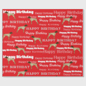 Duitse Kortharige Pointer, Verjaardag Gift Wrap GS Cadeaupapier (Vlak)