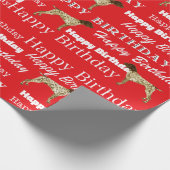 Duitse Kortharige Pointer, Verjaardag Gift Wrap GS Cadeaupapier (Hoek)