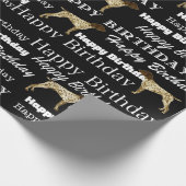 Duitse Kortharige Pointer Verjaardagspapier, GSP, Cadeaupapier (Hoek)