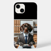 Duitse Kortharige Pointer werkende Accountant Case-Mate iPhone Case (Achterkant)