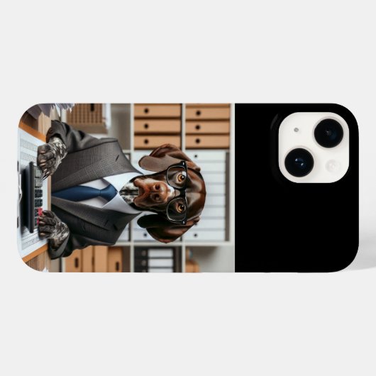 Duitse Kortharige Pointer werkende Accountant Case-Mate iPhone Case (Achterkant (horizontaal))