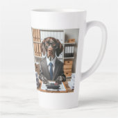 Duitse Kortharige Pointer werkende Accountant Latte Mok (Rechts)