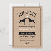 Duitse kortharige pointers bruiloft Save the Date Magnetische Uitnodiging (Voorkant)