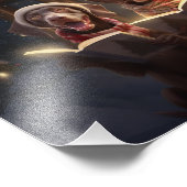 Duitse kortharige pointers Christmas Caroling Foto Afdruk (Hoek)