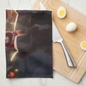 Duitse kortharige pointers Christmas Caroling Theedoek (Quarter Fold)