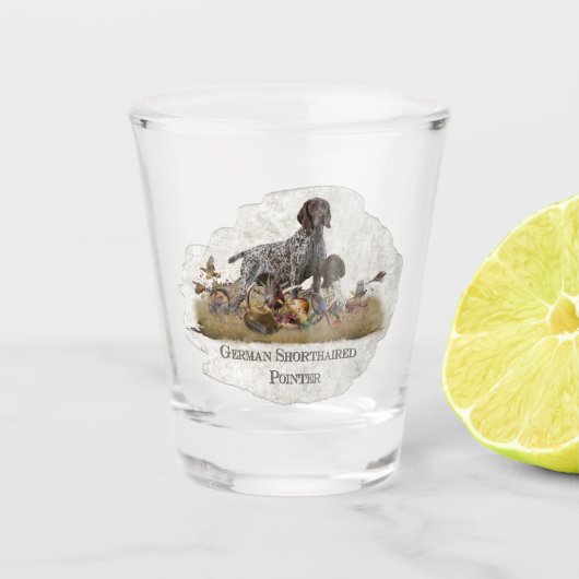 Duitse Kortharige Pointers (GSP) Shot Glas (Voorkant)