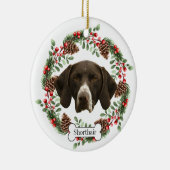 Duitse kortharige pointers hond keramisch ornament (Rechts)