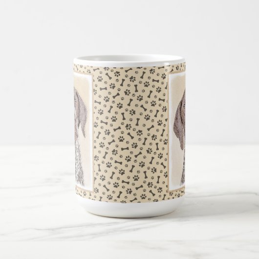 Duitse Kortharige Wijzer die - het Art. van de Koffiemok (Center)