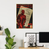 Duitse KPD Poster Als je werk wilt, vrijheid (Thuiskantoor)