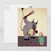  Duitse Krampus Briefkaart (Voorkant / Achterkant)