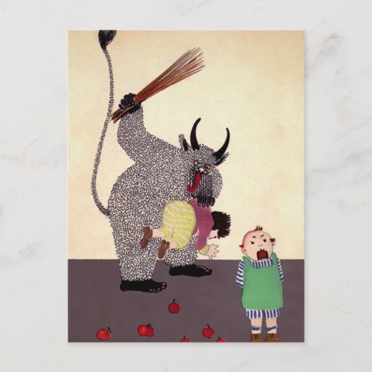  Duitse Krampus Briefkaart (Voorkant)