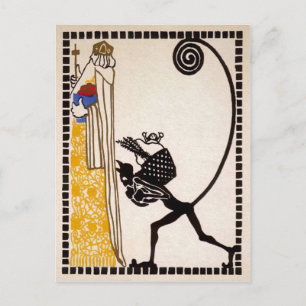 Duitse Krampus Briefkaart