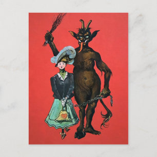 Duitse Krampus Briefkaart