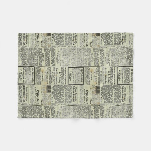  Duitse krant deken (Voorkant (Horizontaal))